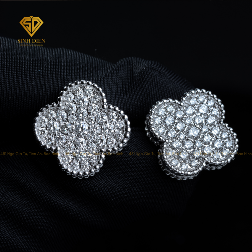 BÔNG TAI KIM CƯƠNG CỎ BỐN LÁ ALHAMBRA 