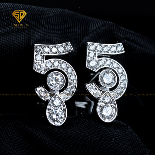 BÔNG TAI KIM CƯƠNG THIÊN NHIÊN N°5 