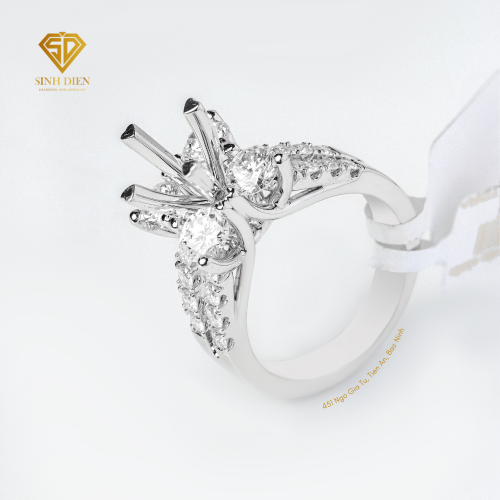 Ổ NHẪN NỮ KIM CƯƠNG ĐÀI 4 CÁNH 7N300216