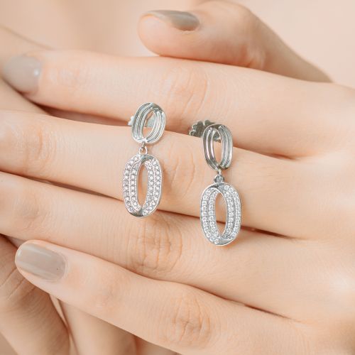 BÔNG TAI KIM CƯƠNG THIÊN NHIÊN 