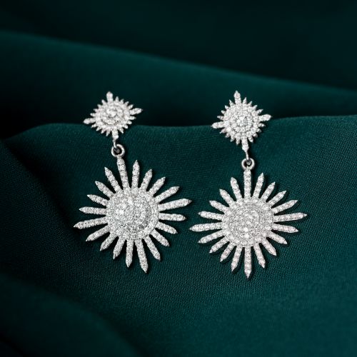 BÔNG TAI KIM CƯƠNG THIÊN NHIÊN SUN 