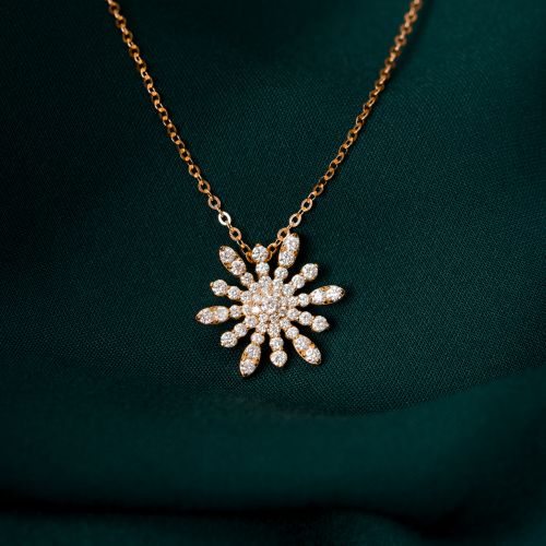 VÒNG CỔ MẶT KIM CƯƠNG THIÊN NHIÊN STAR BURST