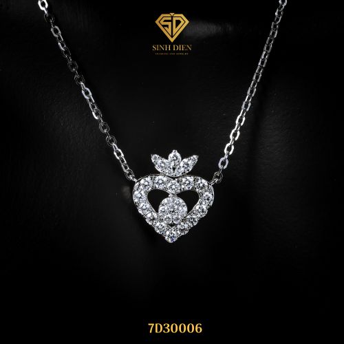 DÂY CHUYỀN MẶT KIM CƯƠNG THIÊN NHIÊN 7D30006