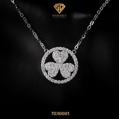 DÂY CHUYỀN MẶT KIM CƯƠNG THIÊN NHIÊN 7D30001