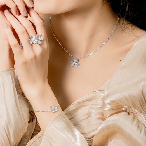 SET CỎ 3 LÁ KIM CƯƠNG THIÊN NHIÊN